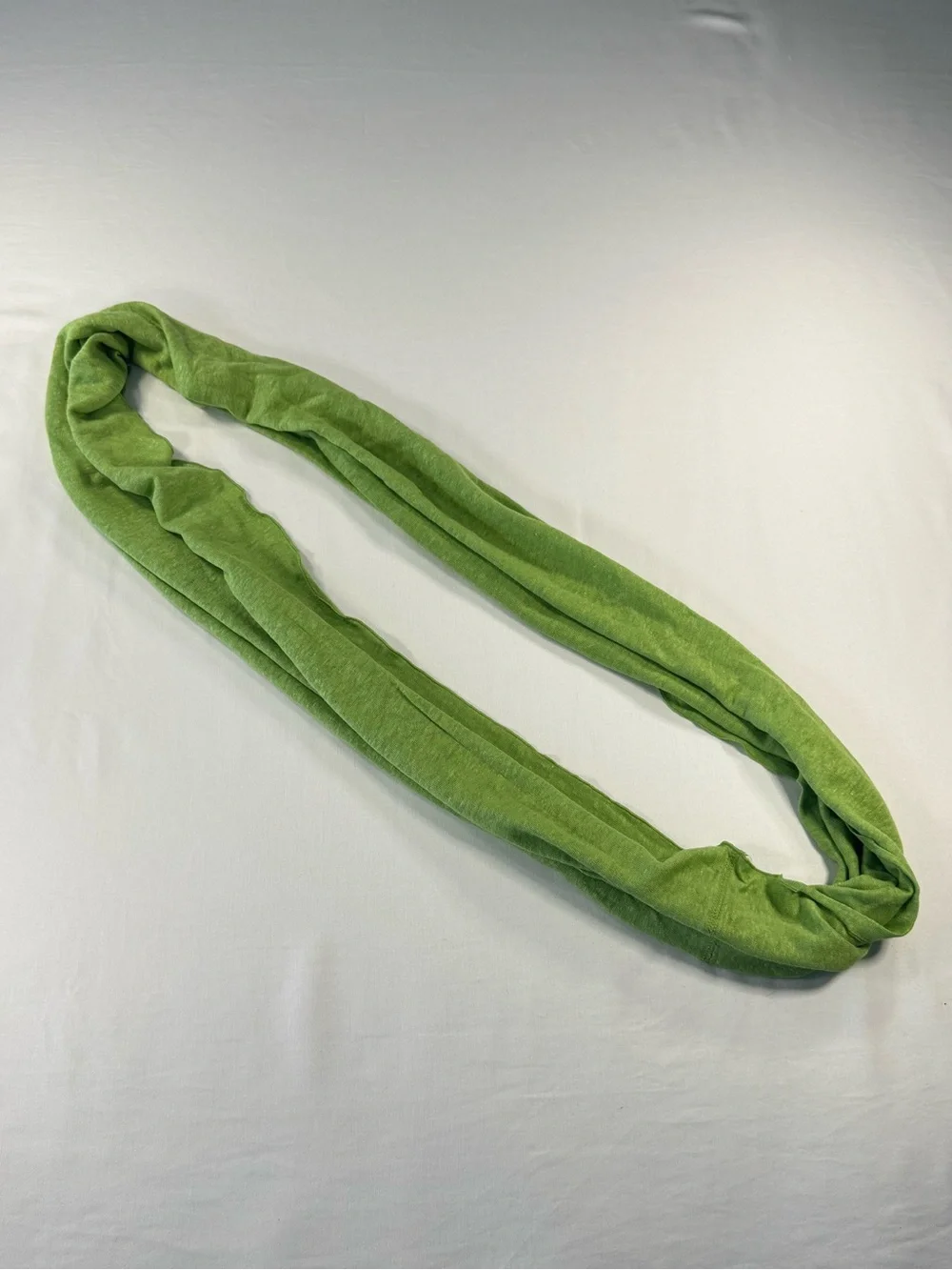 J. Jill 100% Linen Green Infinity Scarf